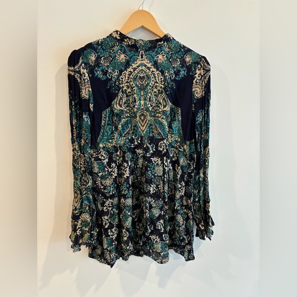 Free People Lady Luck Green Tunic - Picture 1 of 3